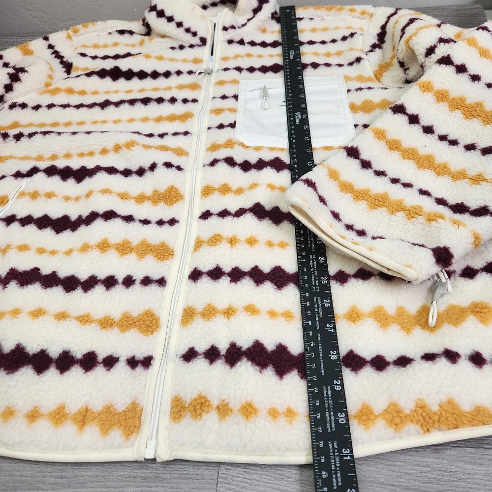 Dickies Falkville‎ Jacket Size 2XL Aztec Print Faux Sherpa Full Zip Chest Pocket